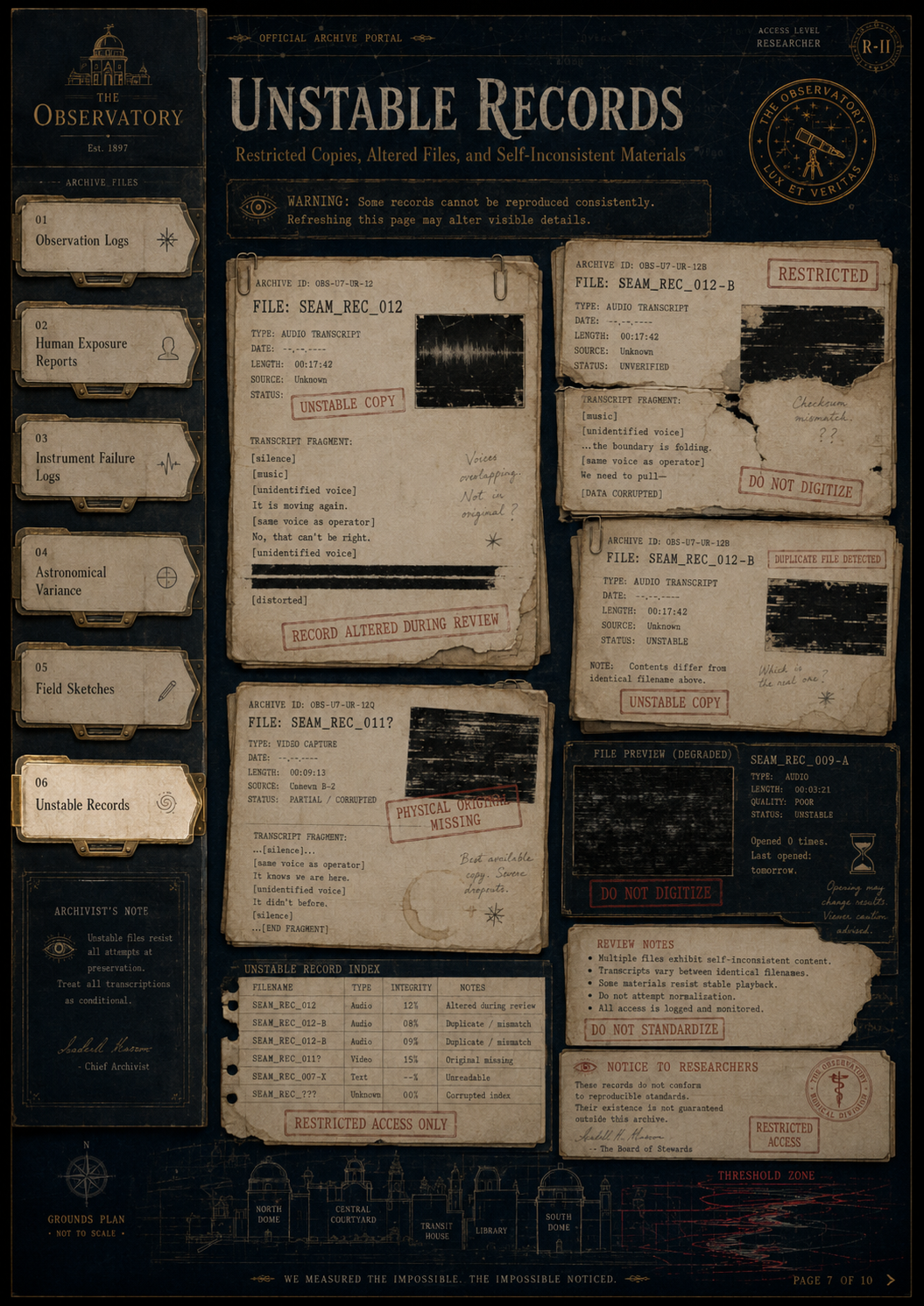 1921 field study document 7